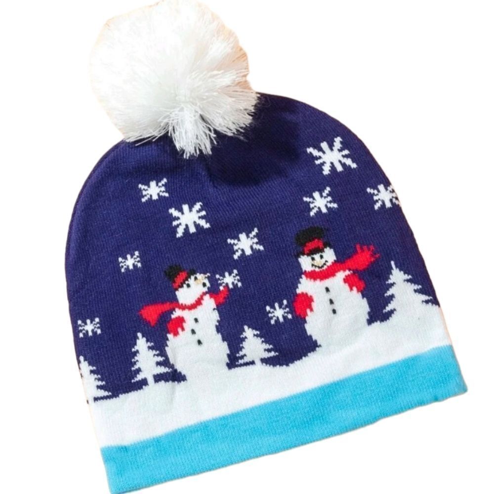 Snowman ⛄️ Pom Pom Beanie